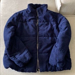 Short Navy Puffer Jacket
